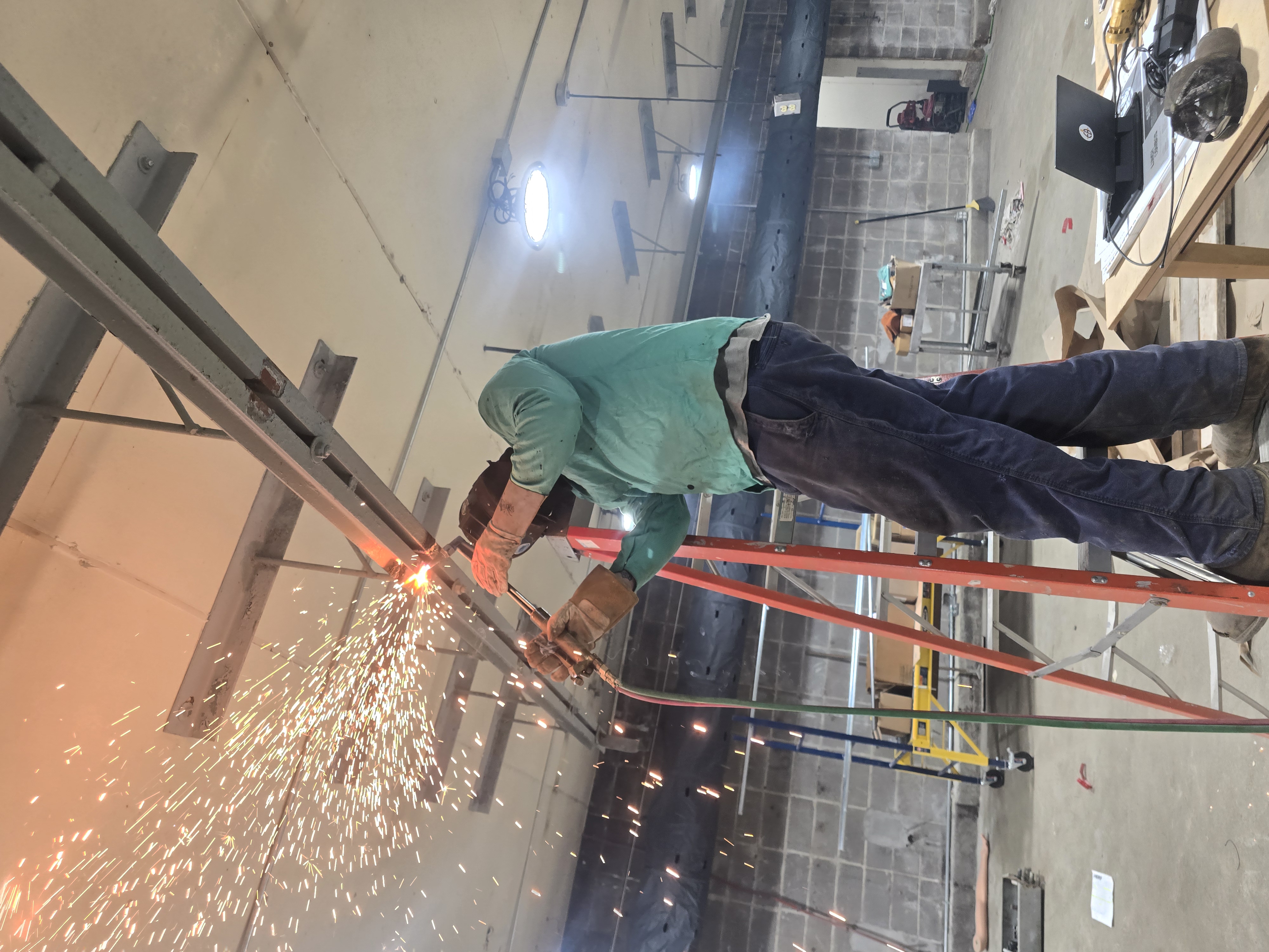 Industrial demolition work
